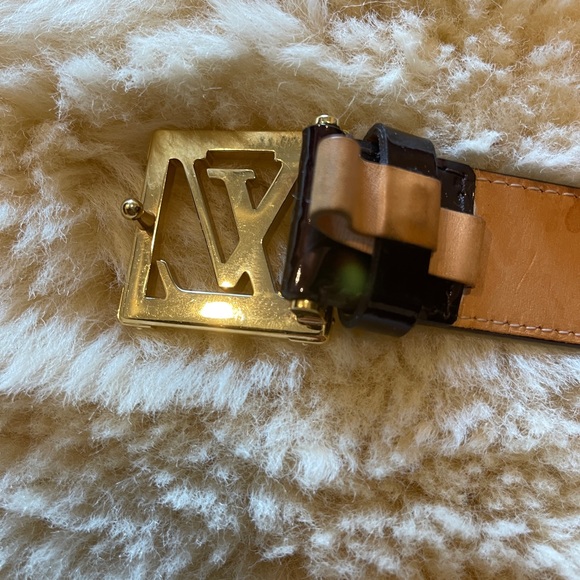 Louis Vuitton Belt Verni Saint-Tulle Frame 30Mm Amaranto 95 38 CA2140 M6849 - Picture 5 of 14